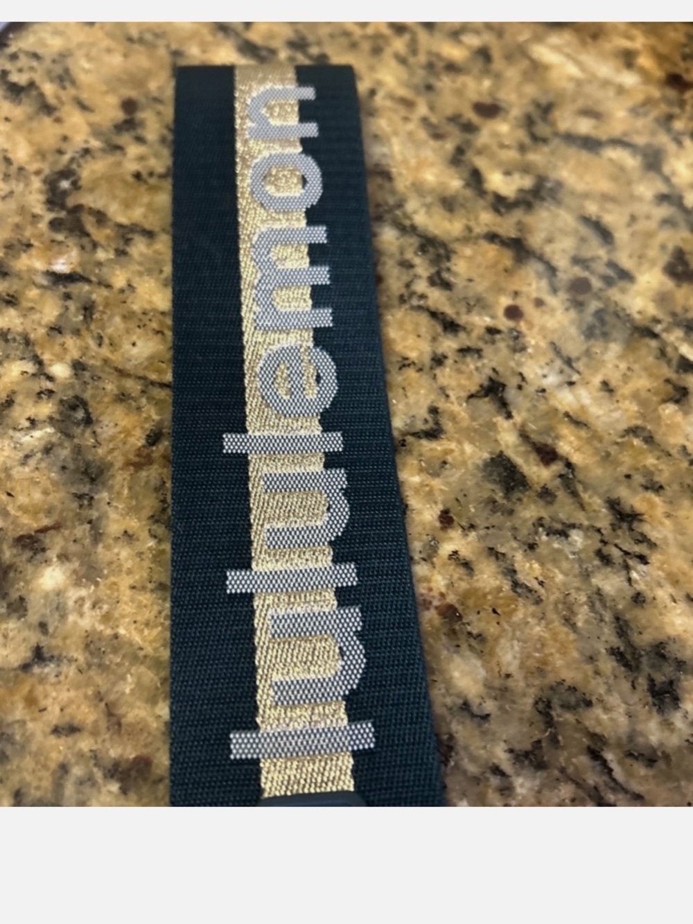 Lululemon Webbing Key Strap with Gold Hardware - Picture 4 of 5